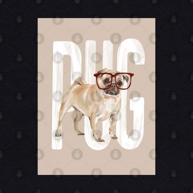 Pug Dog by Art Designs